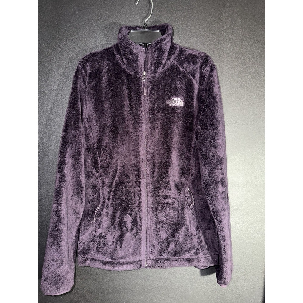 The North Face Osito Fleece Jacket Women's Small‎ Purple Full Zip Soft Plush TNF